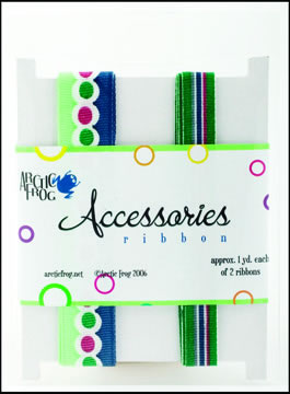 Arctic Frog - Polar Picnic Ribbon  (sold in 3's)